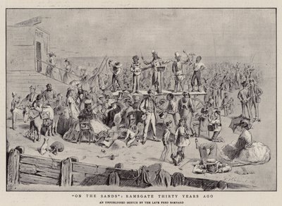 On the Sands, Ramsgate Thirty Years Ago by Frederick Barnard